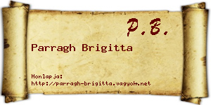 Parragh Brigitta névjegykártya